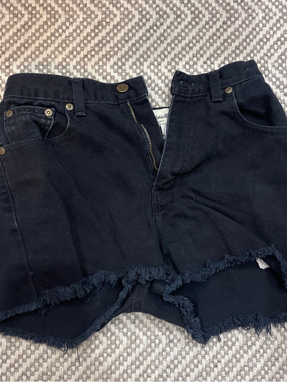 Eddie Bauer Black Petite Cotton Shorts